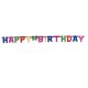 Happy Birthday Banner with attached letters