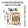 LOT de 4 CARTES GÉANTES 44.5 X 31.5 CM