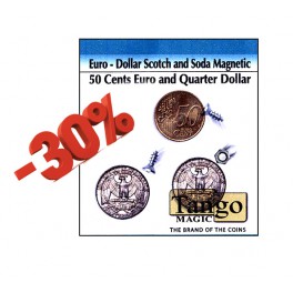 Euro scotch and soda (magnetic) - 1 Euro - 50 cents Euro