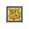 Foulard Soie carte Dragon Chinois 30 cm X 30 cm